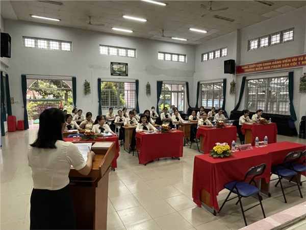 HỘI NGHỊ CÁN BỘ, VIÊN CHỨC TRƯỜNG MN PHẠM VĂN CỘI 1, NĂM HỌC 2022-2023